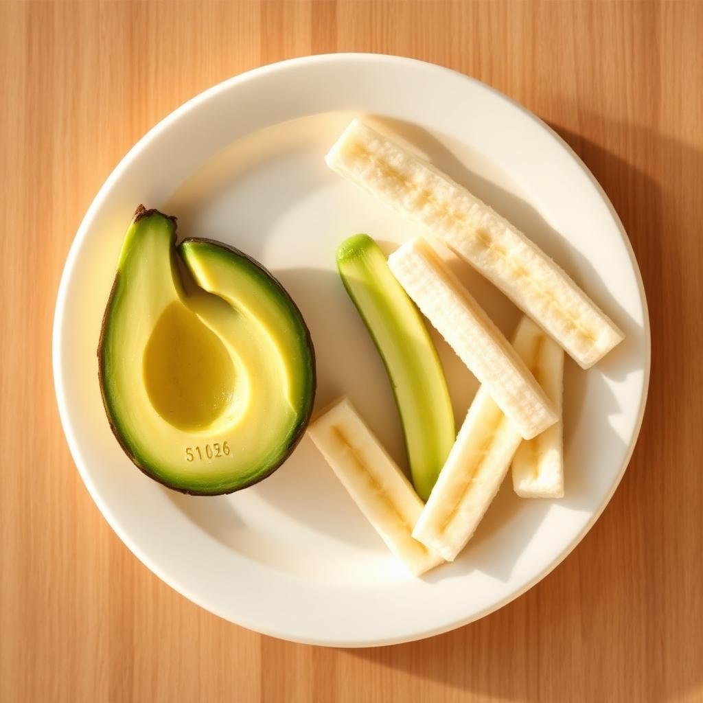 Avocado & banana finger food