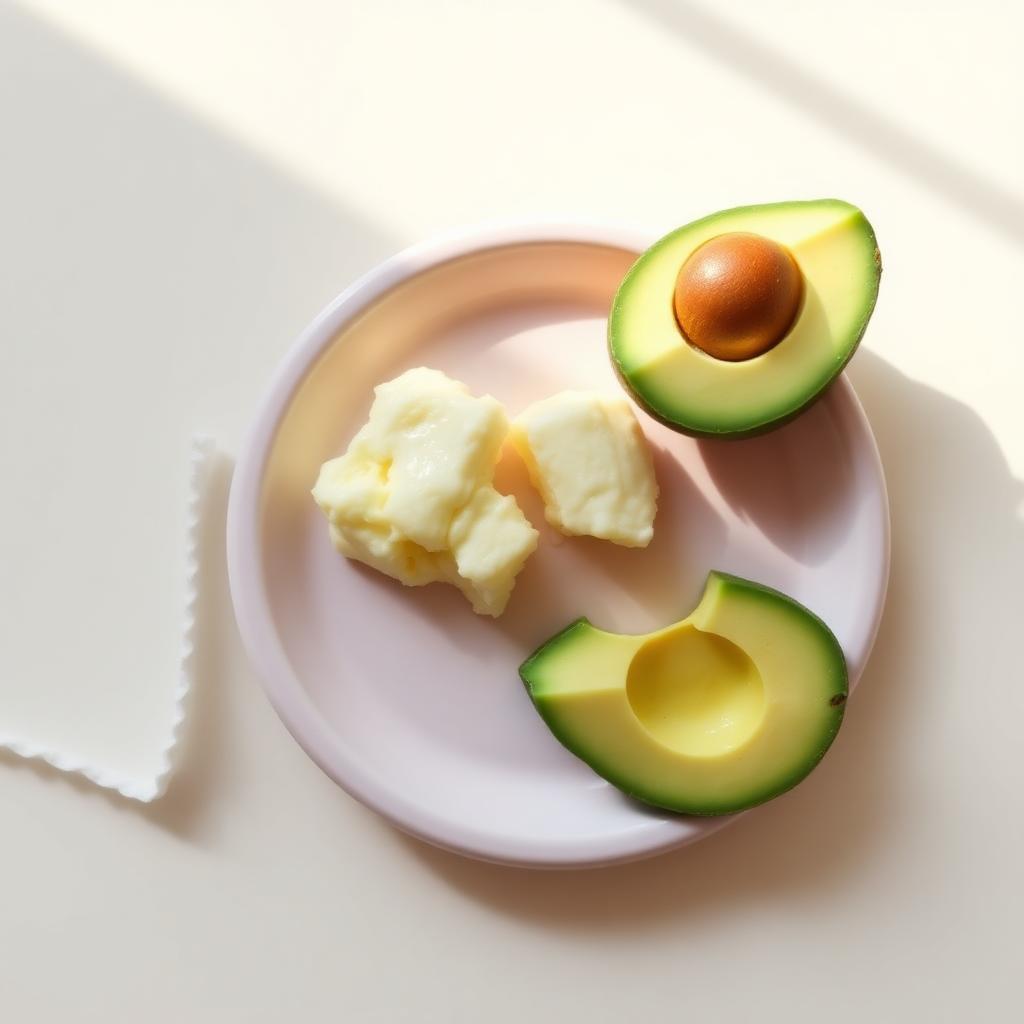 Soft scrambled egg & avocado