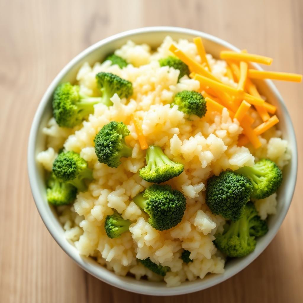 Cheesy broccoli rice