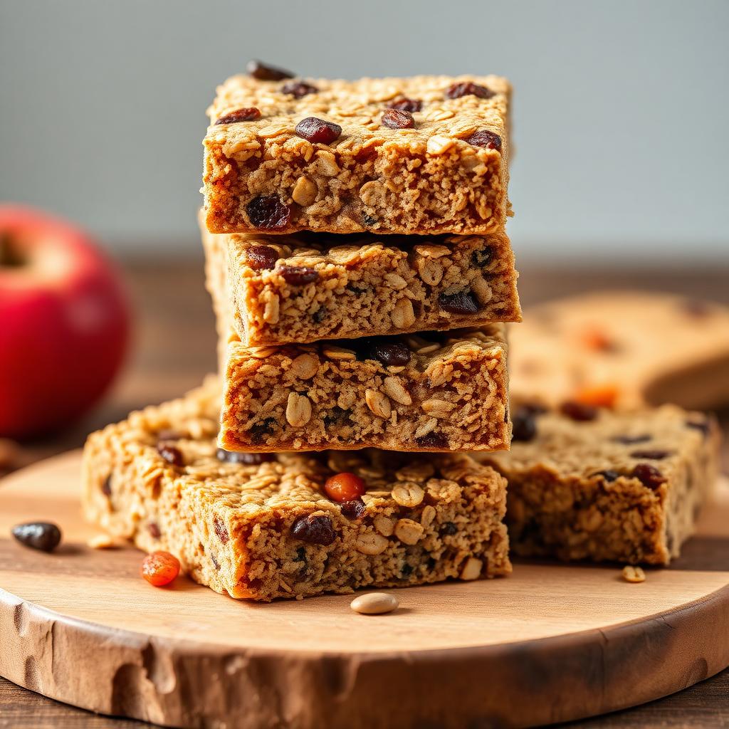 Fruity oat flapjacks