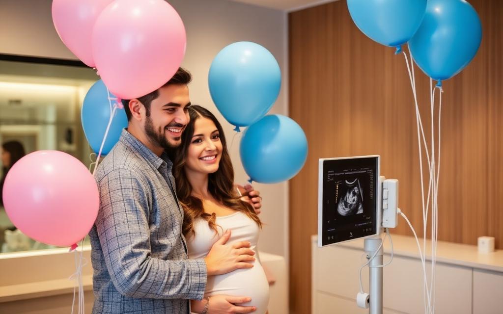 Gender reveal — Window to the Womb, Birmingham