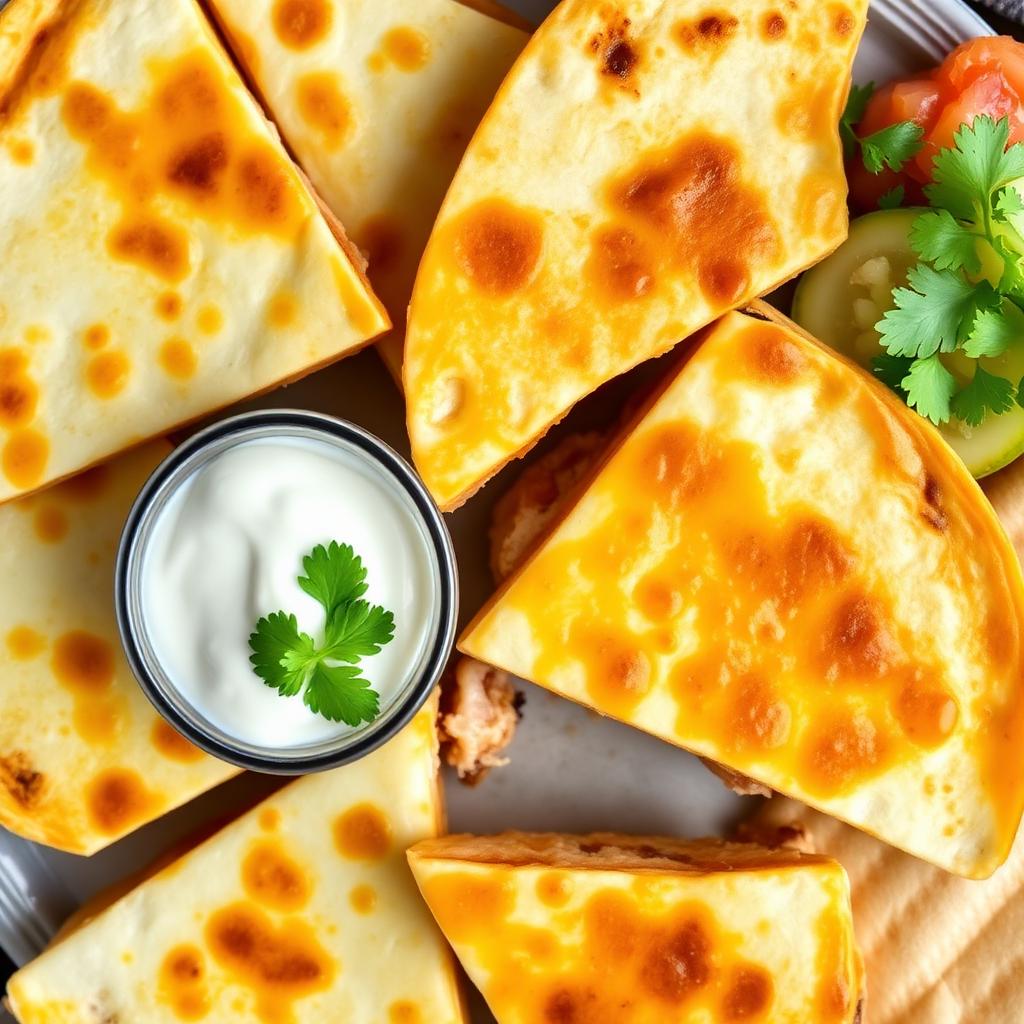 Cheesy chicken quesadillas (10-minute teen tea)