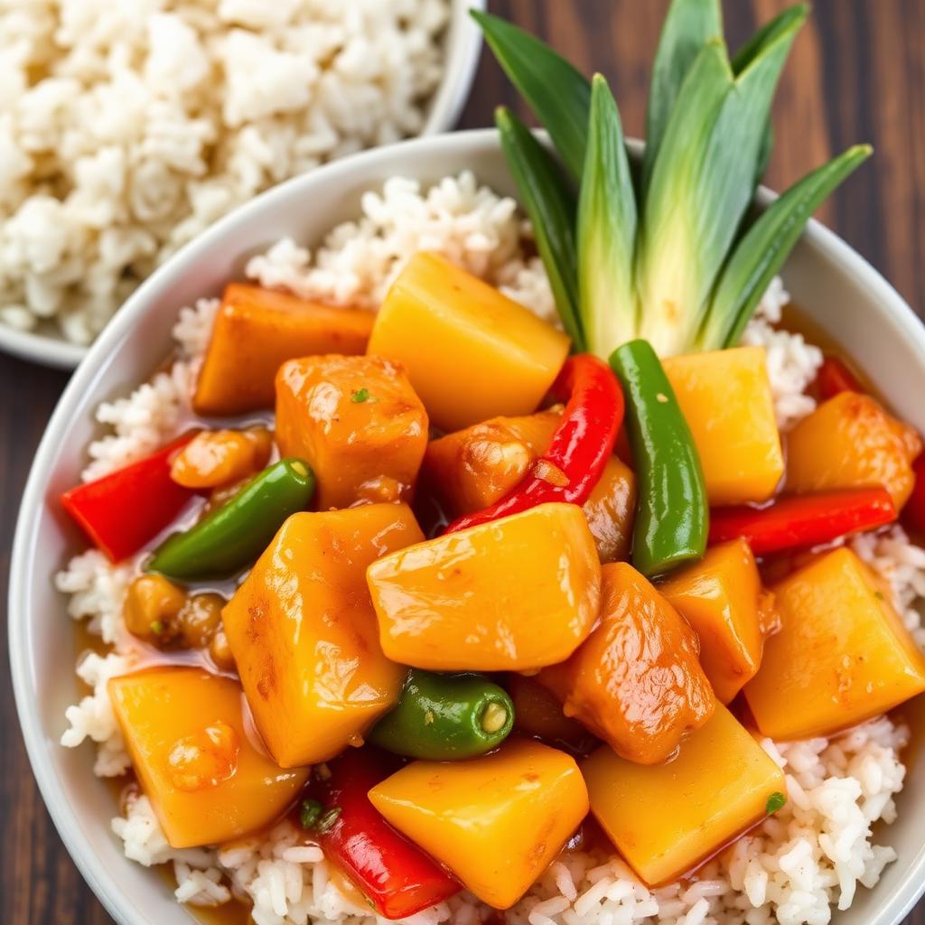 Sticky sweet & sour chicken (better than takeaway)