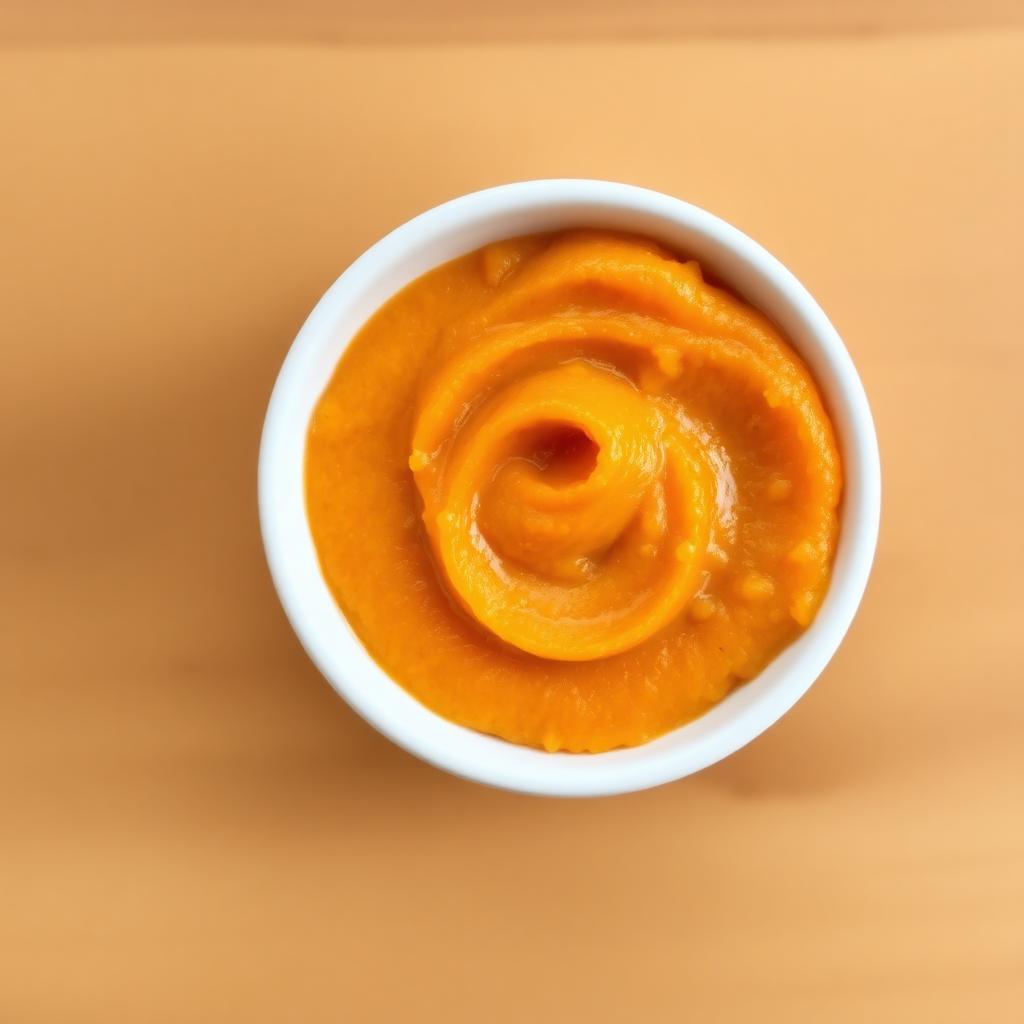 Sweet potato & red lentil purée
