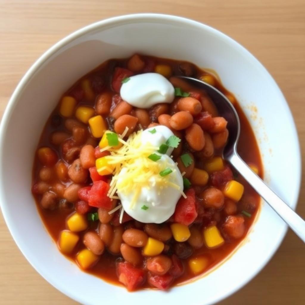 Veggie bean chilli