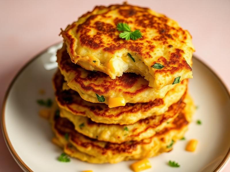 Cheesy courgette & sweetcorn fritters