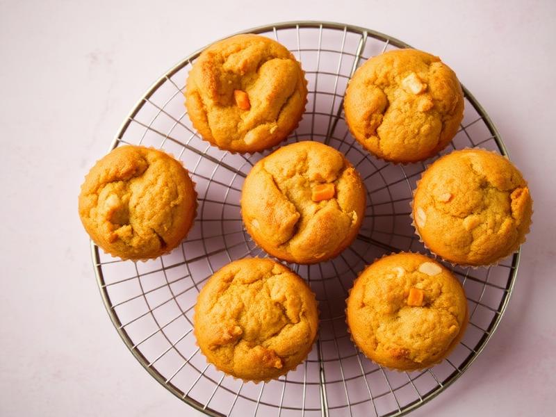 Carrot & cheese savoury muffins